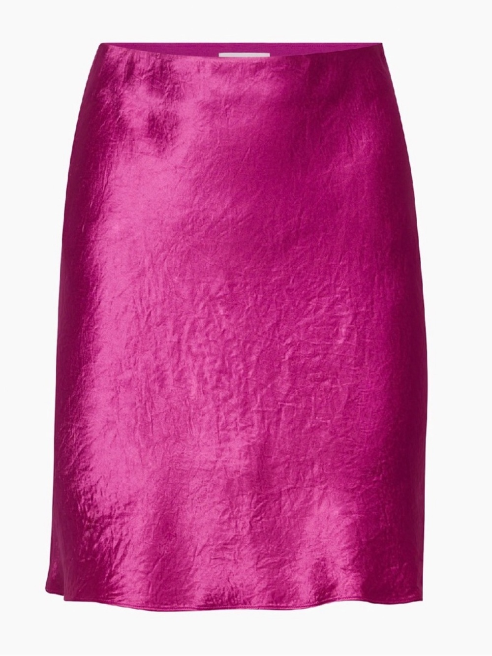 Babaton Women's Satin Slip Skirt - Fuchsia